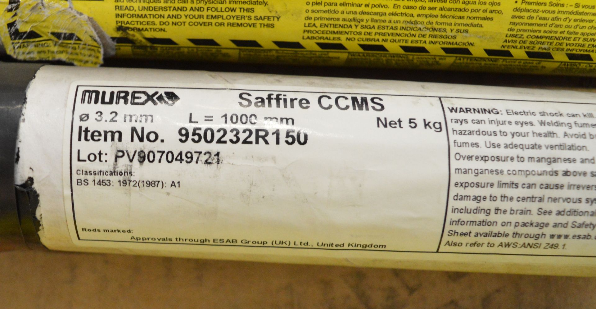 15x Saffire Welding Rods 3.2mm x 1000mm 950232R150. - Image 3 of 3