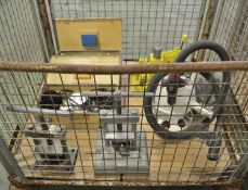 2x Tester Load Cell Unit, PIAB. 2x Press Mortimer Bench. Press Mortimer Bench. Attachment