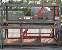 2x Steel Cages - Each 2000 L x 830 H x 730 D.