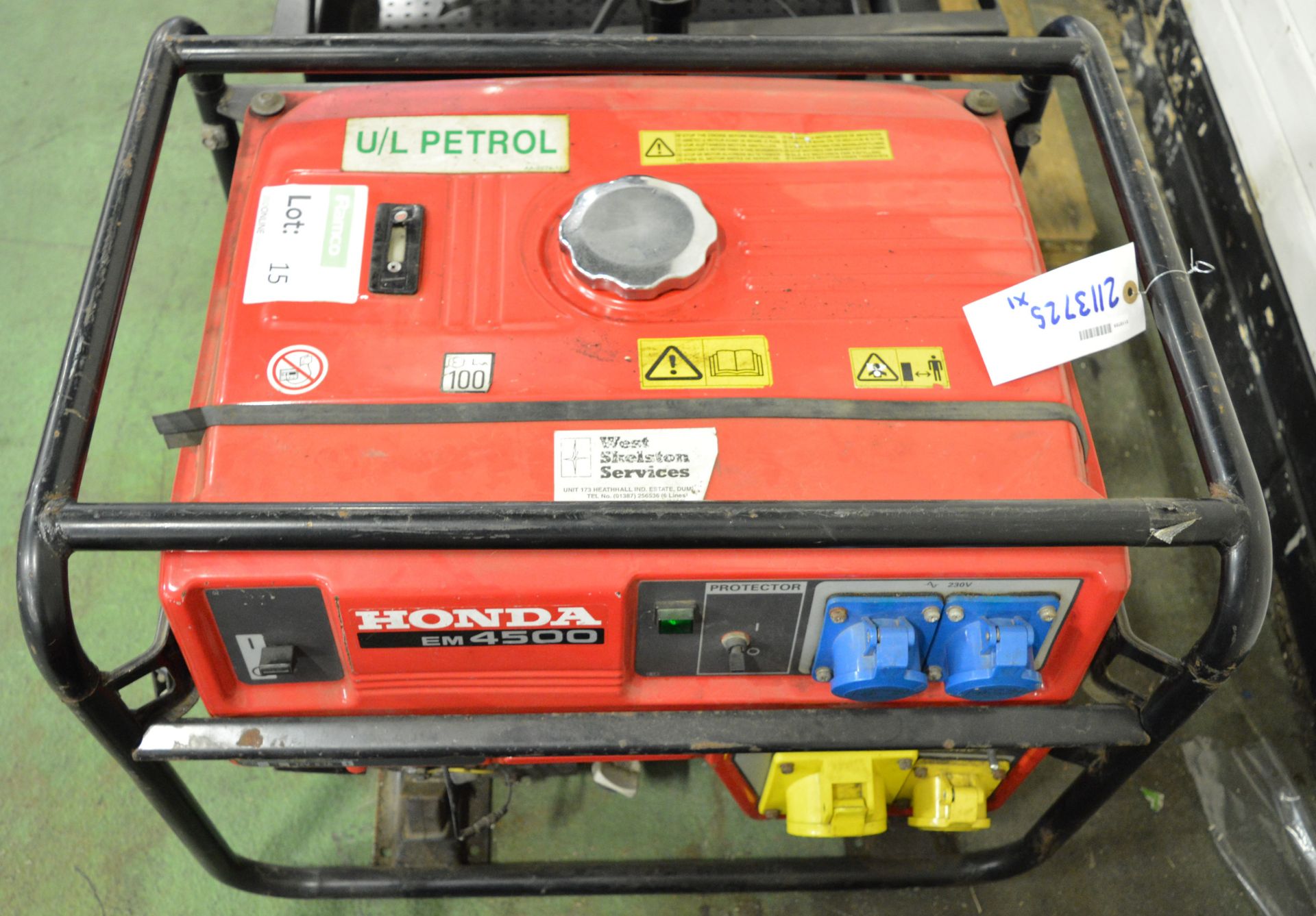 Honda EM4500 Petrol Generator 4.0kW 50Hz.