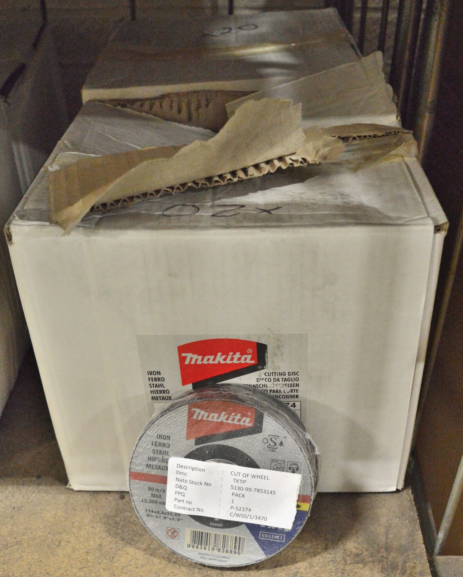 Box of Makita Cutting Discs 115 x 3 - 280 Discs per Box.