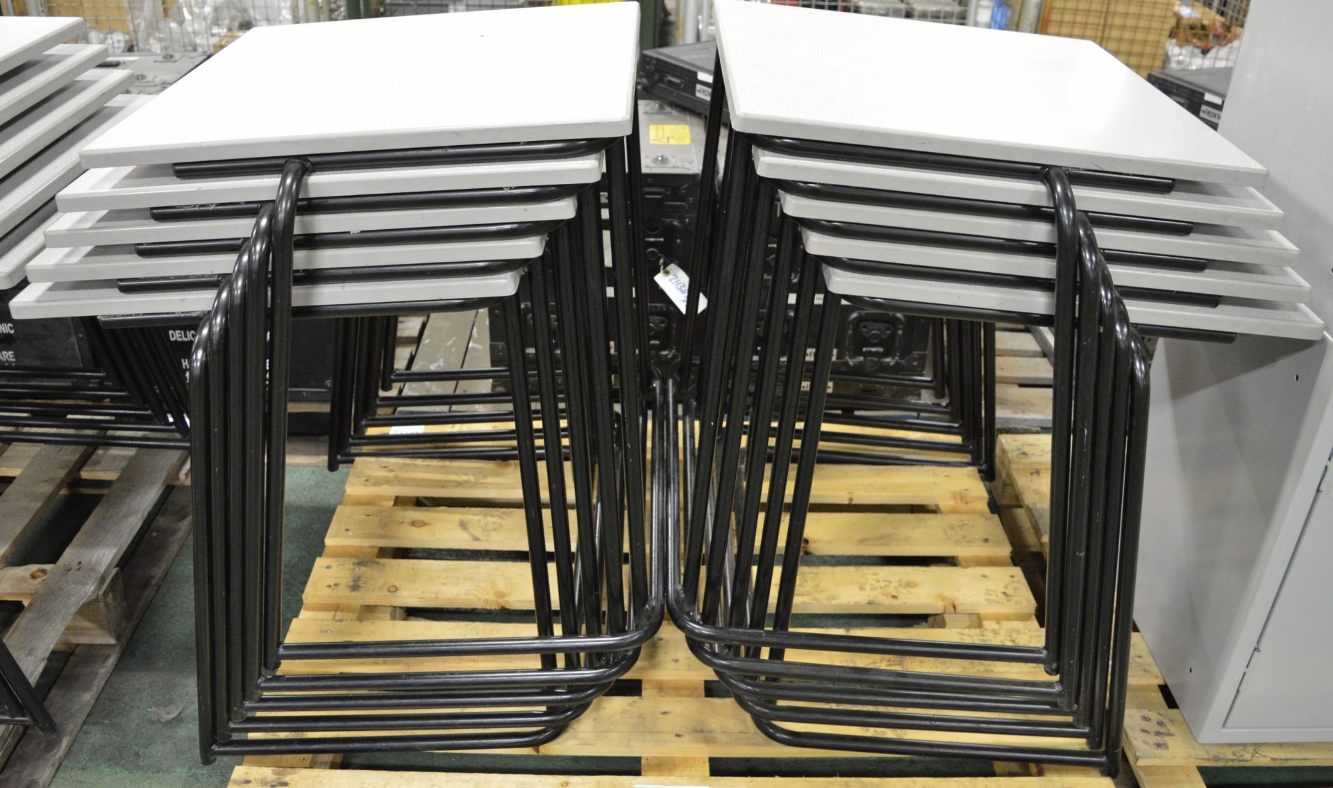 10x Stacking Tables 600 x 600mm.