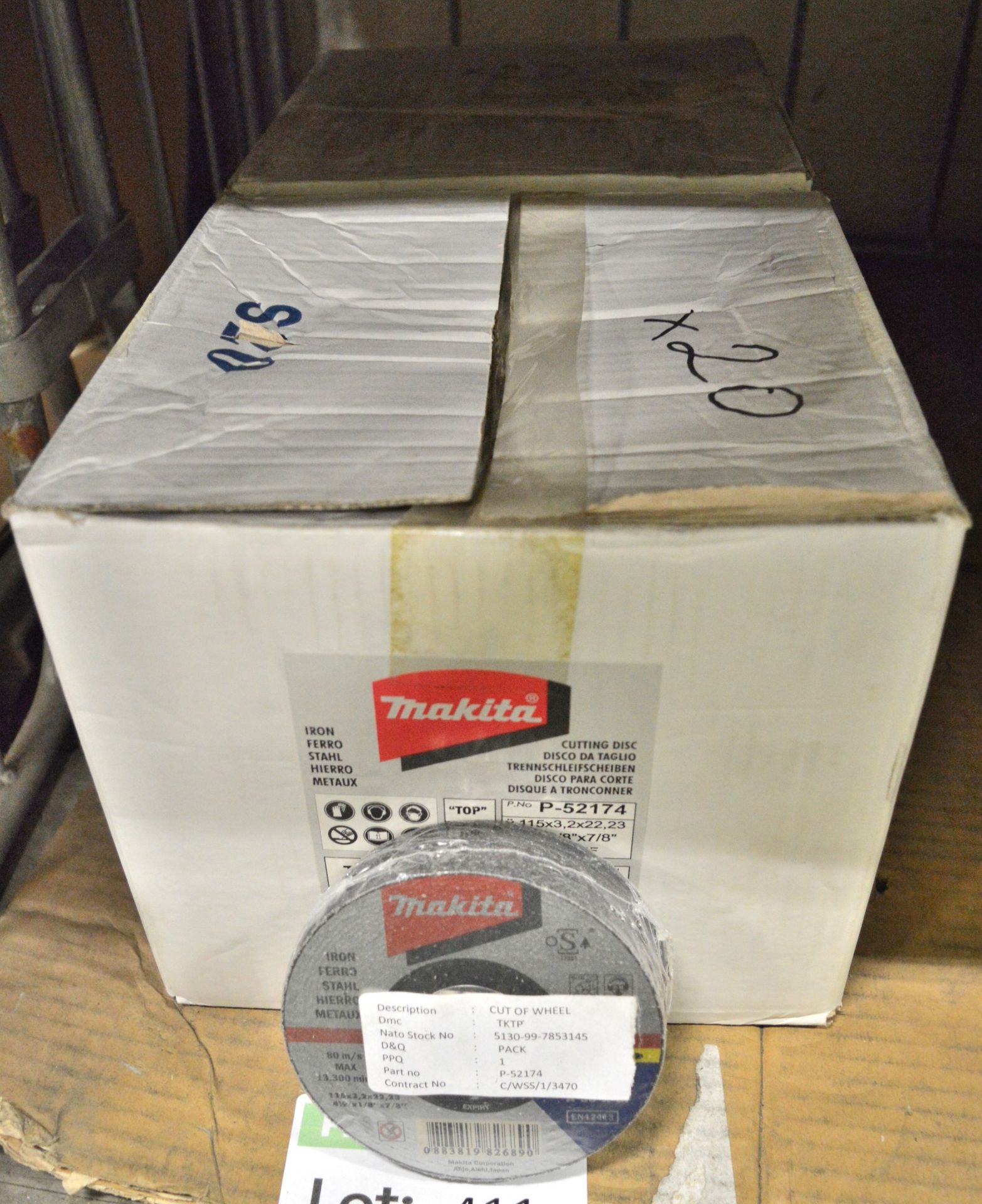 Box of Makita Cutting Discs 115 x 3 - 280 Discs per Box.