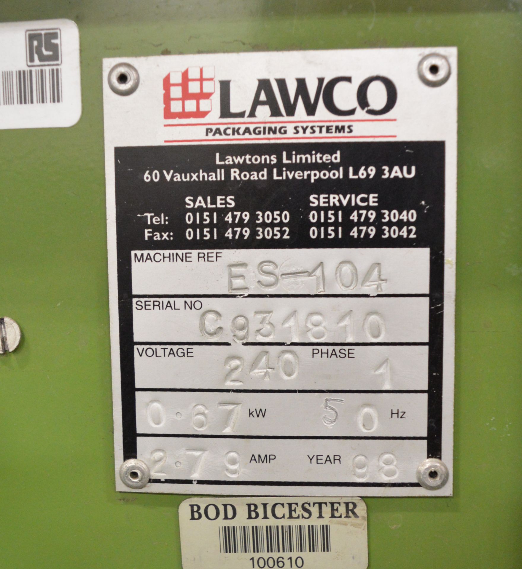 Lawco Ltd Banding M/C Model ES-104 - Image 3 of 4