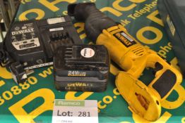 Saw Electric Cordless 36v Set, DeWalt DC305.