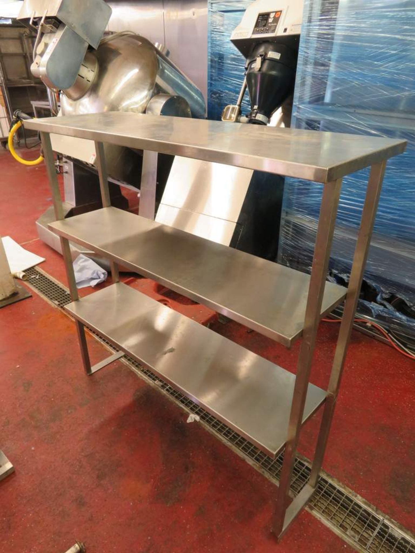 Stainless steel 3 tier shelf unit
