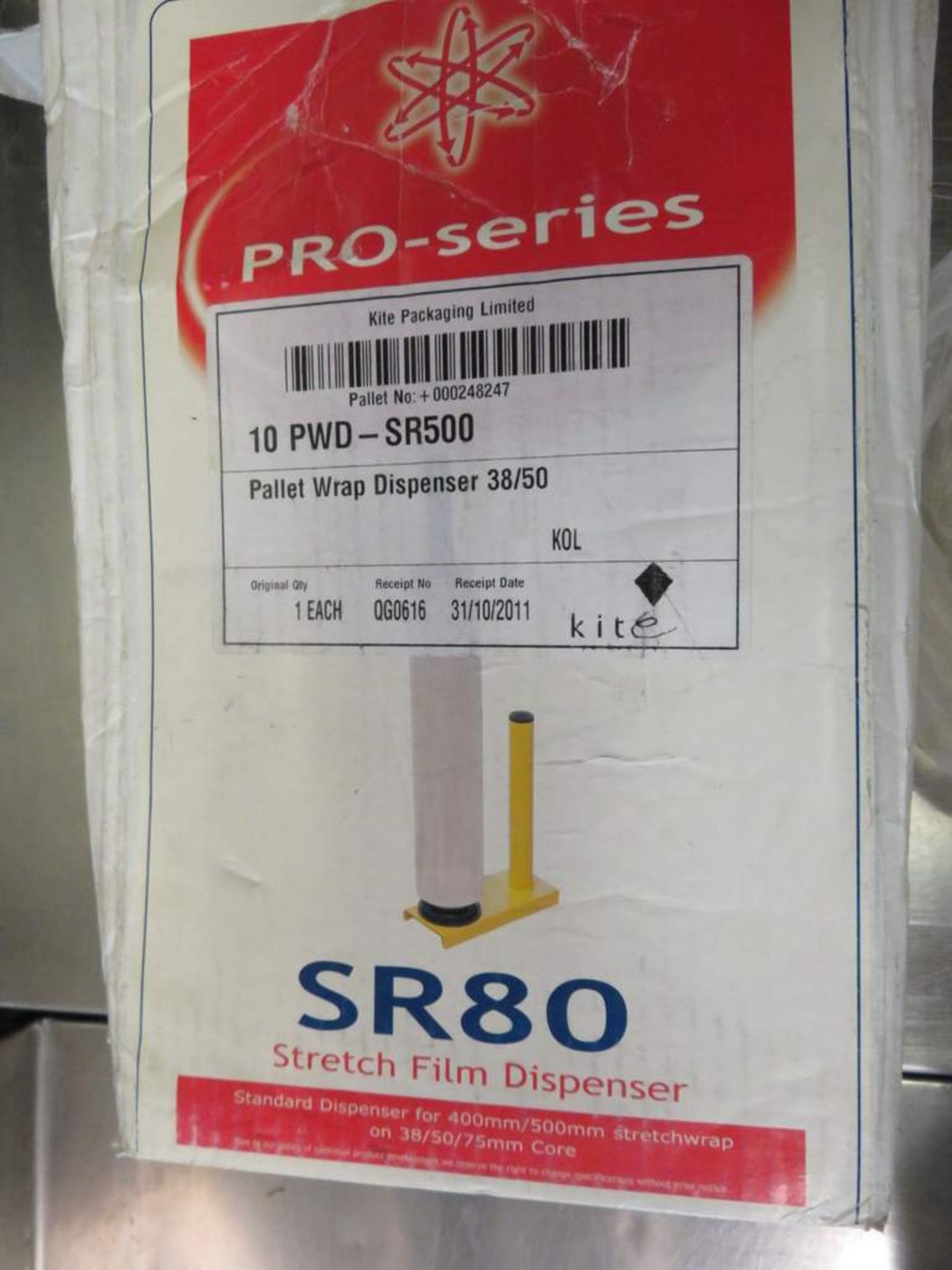 2x Pallet wrap film dispensers. Model: SR80. Unused in box. - Image 2 of 2