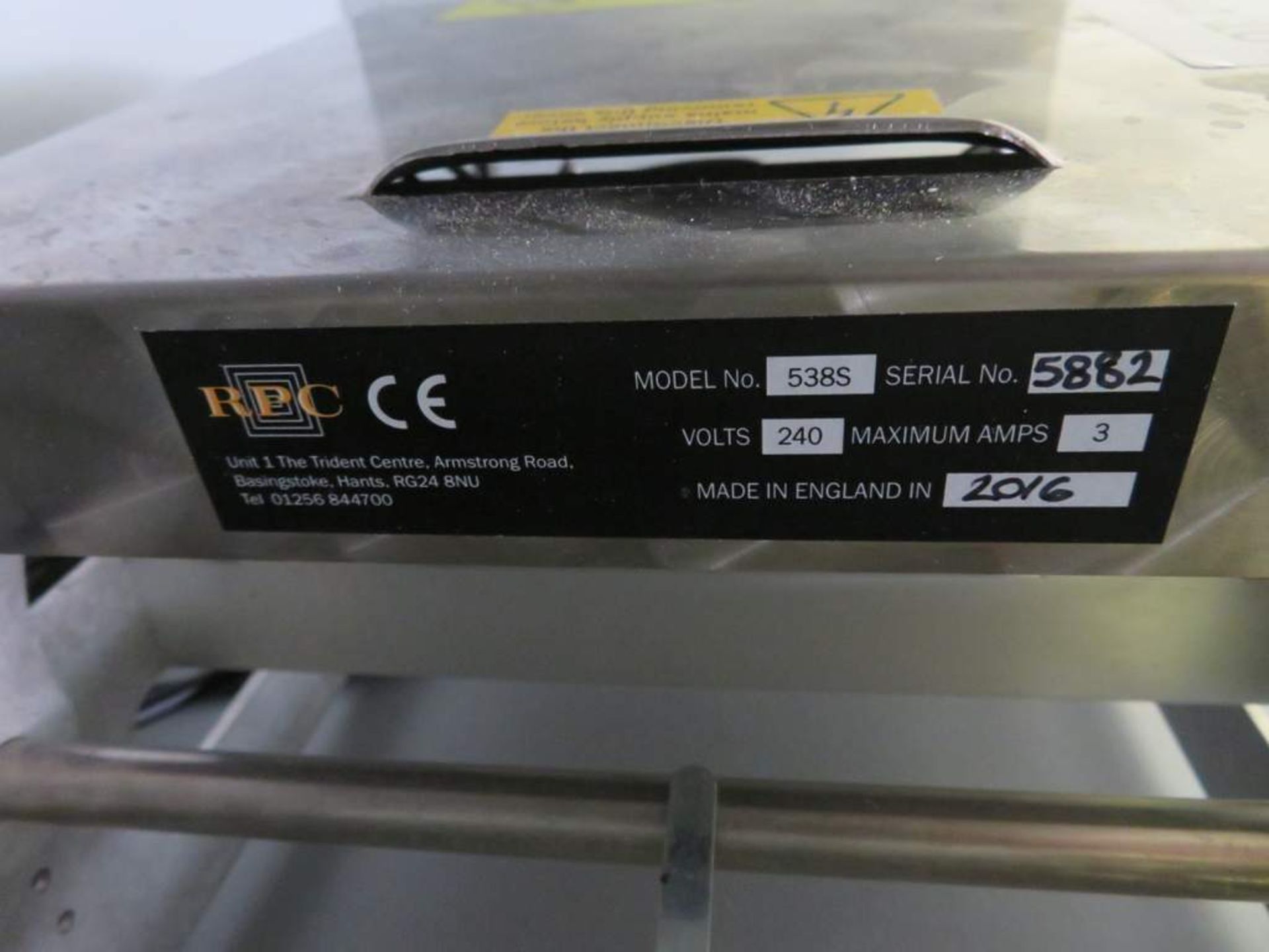 2016 RPC Model:538S stainless steel heat sealer - Image 3 of 3