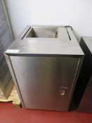 Water bath housed in a stainless steel cabinet