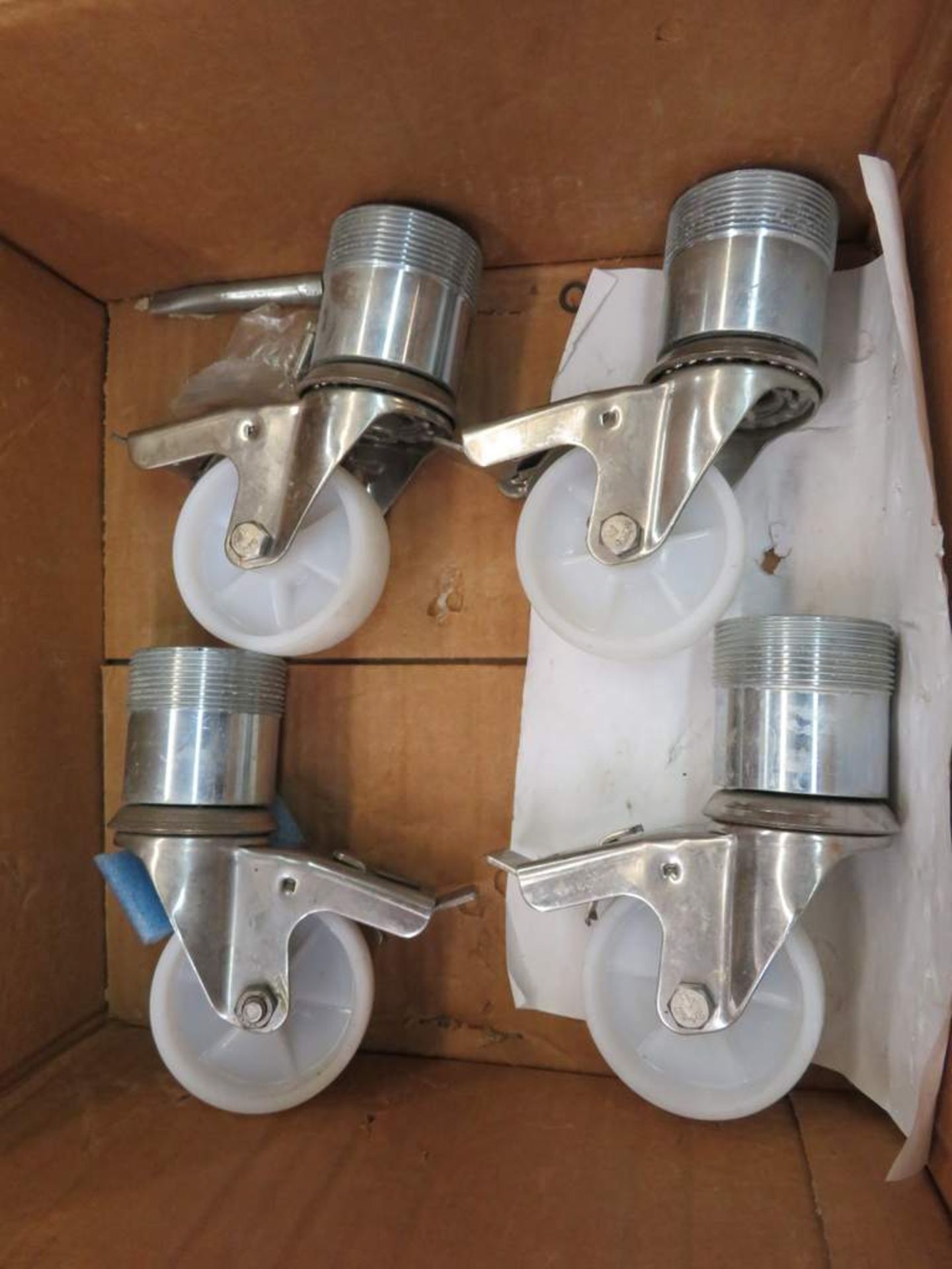 Set of 4 food grade 80mm castors