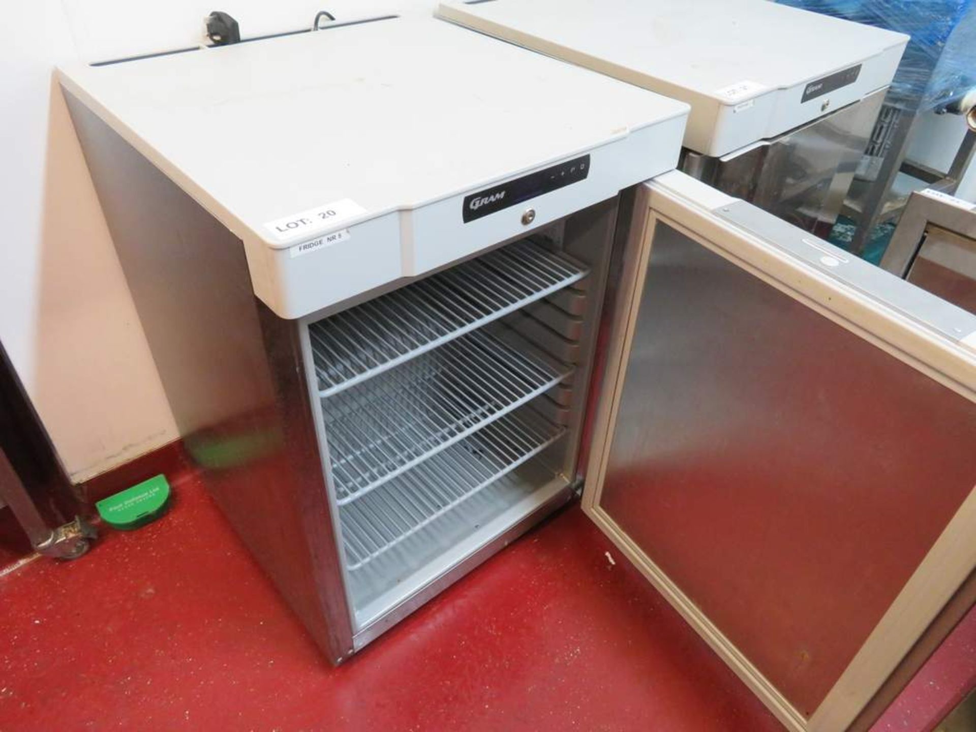 Gram undercounter stainless steel fridge - Image 2 of 3