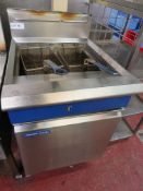 Moffat Blue Seal stainless steel twin basket fryer