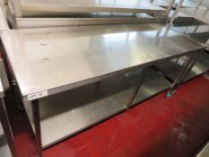 Portable stainless steel preparation unit