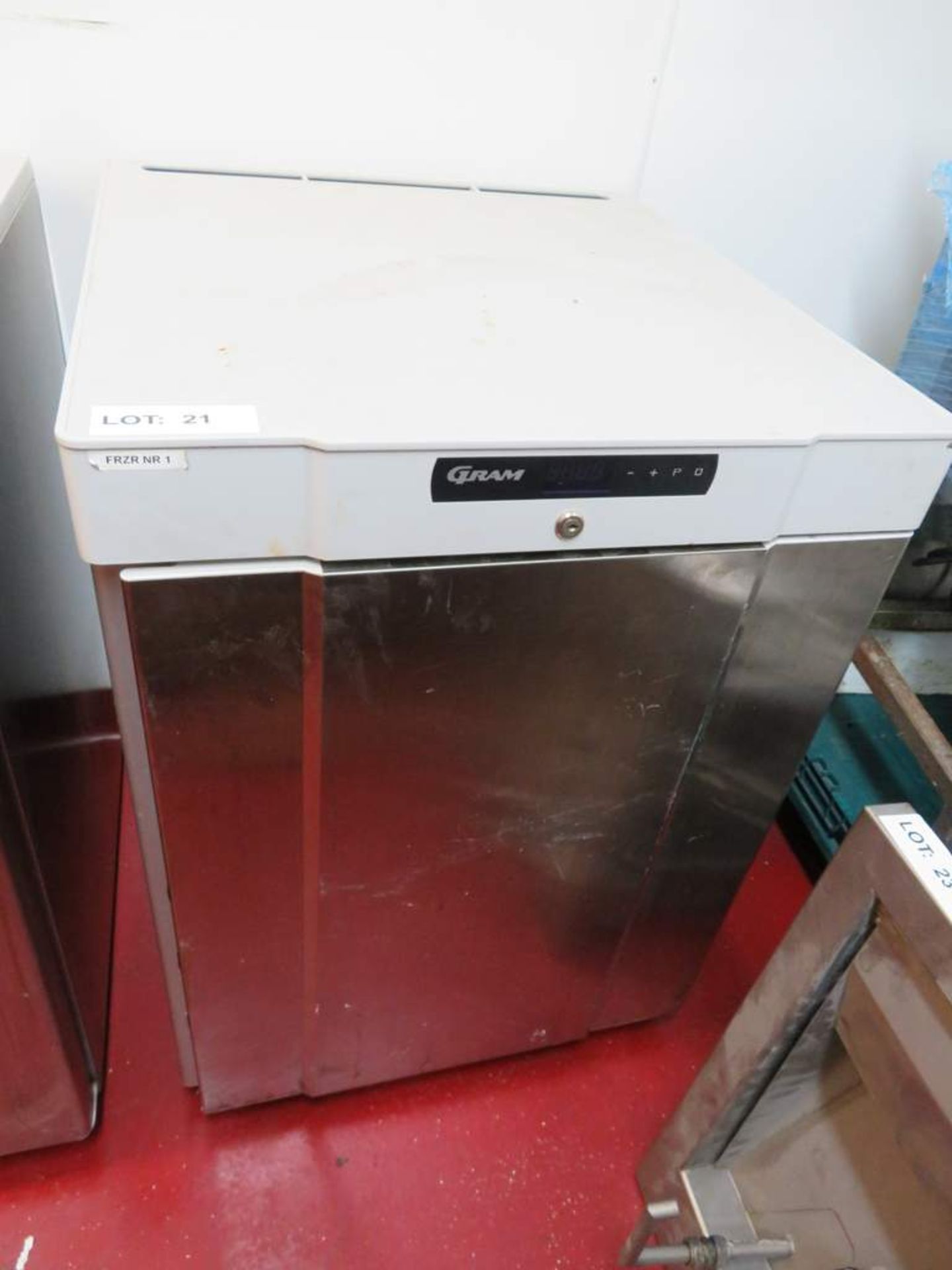 Gram undercounter stainless steel freezer