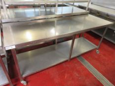 Portable stainless steel preparation unit