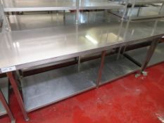 Portable stainless steel preparation unit