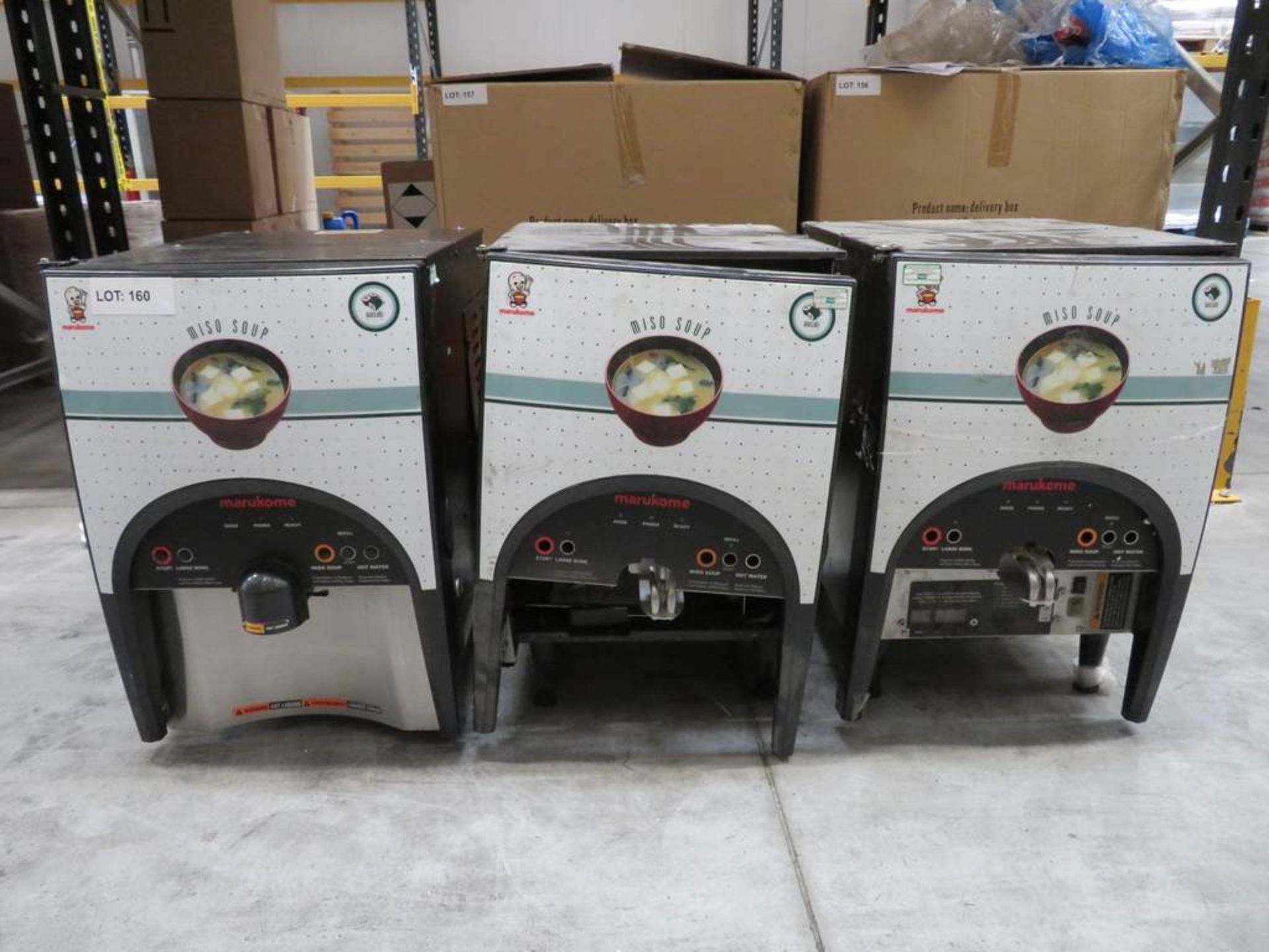 3x Marukome Model: LSA-1LLP Miso Hot Soup dispenser. As spares or repair.