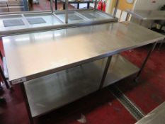 Portable stainless steel preparation unit