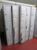 20x Assorted personell storage lockers