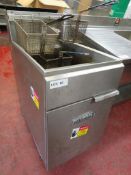 Imperial stainless steel twin basket fryer