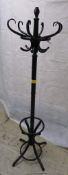 Coat Stand - Wooden - Dark Finish - 6 arms - 1850mm height