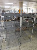 2x Various sized storage racking