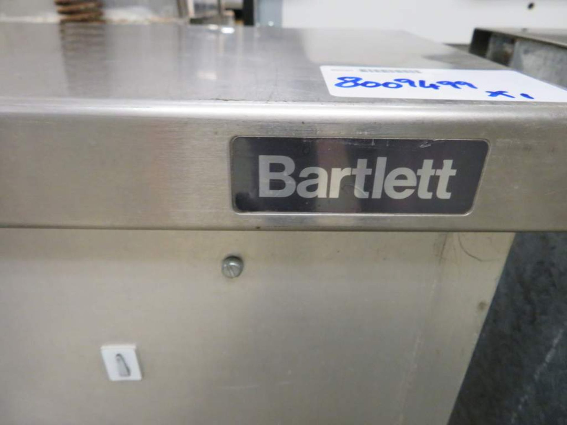 Bartlett stainless steel L shaped preperation table - Image 5 of 6