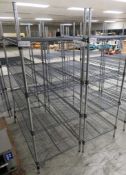 2x Various sized storage racking