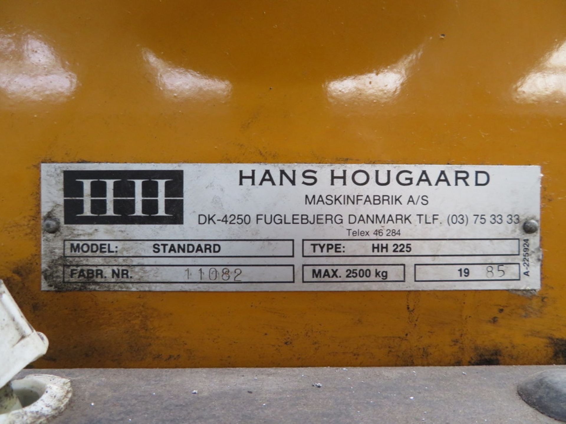 Hans Hougaard Type HH225 2500kg two-post Vehicle Lift - Image 3 of 3