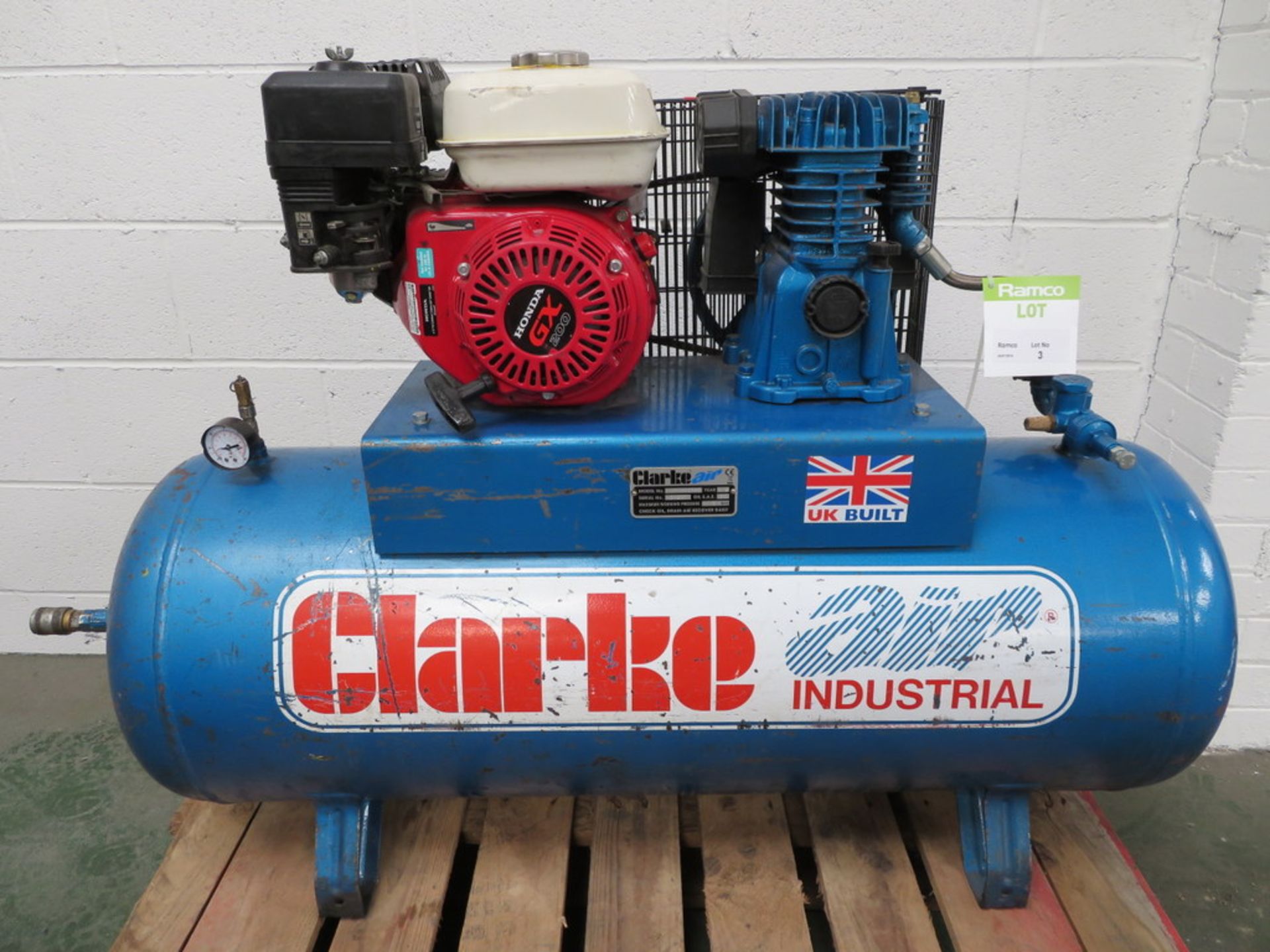 2015 Clarke Air 7 Bar petrol powered Compressor