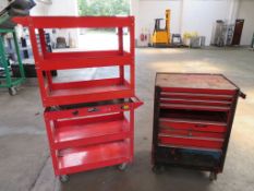 3 x Metal Workshop Trolleys