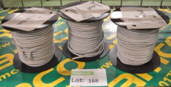 3x Reels Elastic Cord - NSN 8305997864500.