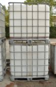 2x 1000ltr IBC.