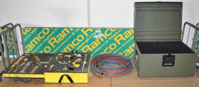 Gas Welding Kit in Steel Box.