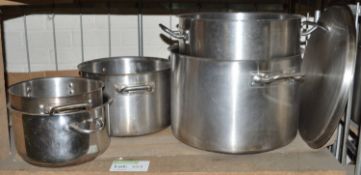 3x Small/Medium Deep Cookpots. 2x Large Deep Cookpots.