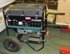 Onan portable generator - Pro 6000E - petrol unleaded with Onan Elite 140 engine