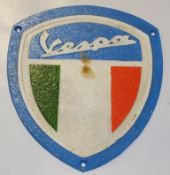 Cast Motorcycle sign - Vespa