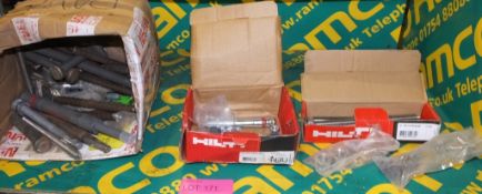 5x Hilti HIT-V-R- 16x200, 12x Hilti HDA-T M10x100/20, Hilti bolts