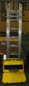 Triple section ladder - 7 rung per section, Ladder M8rix non slip unit, hook grip unit