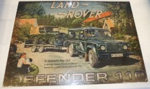 Tin sign - Land Rover Defender 110