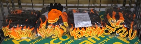 Workwear gloves - orange - 48 pairs