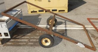 2 wheel axle & trailer frame