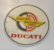 Cast Motorcycle sign - Ducati