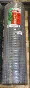 Easy Gardening PVC Coated Welded Mesh (Silver) - 1" x 1" - 36" x 30M