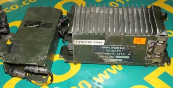 Amplifier R.F. 20 watt NSN 5820-99-114-3640, Selective unit R.F. 4 watt NSN 5820-99-630-61