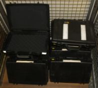 12x Heavy duty plastic brief cases