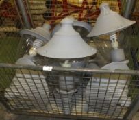 6x Street light assemblies - Mega spiral lights 45W