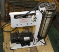 Robinair Vacuum Pump - measuring cylinder - 240V - on stand