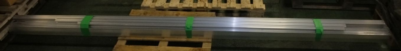 Lengths of aluminium frame assembly