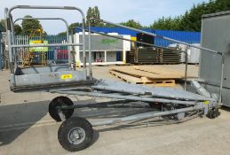 Ground support equipment set of hydraulic mobile ladders - 8 step & platform